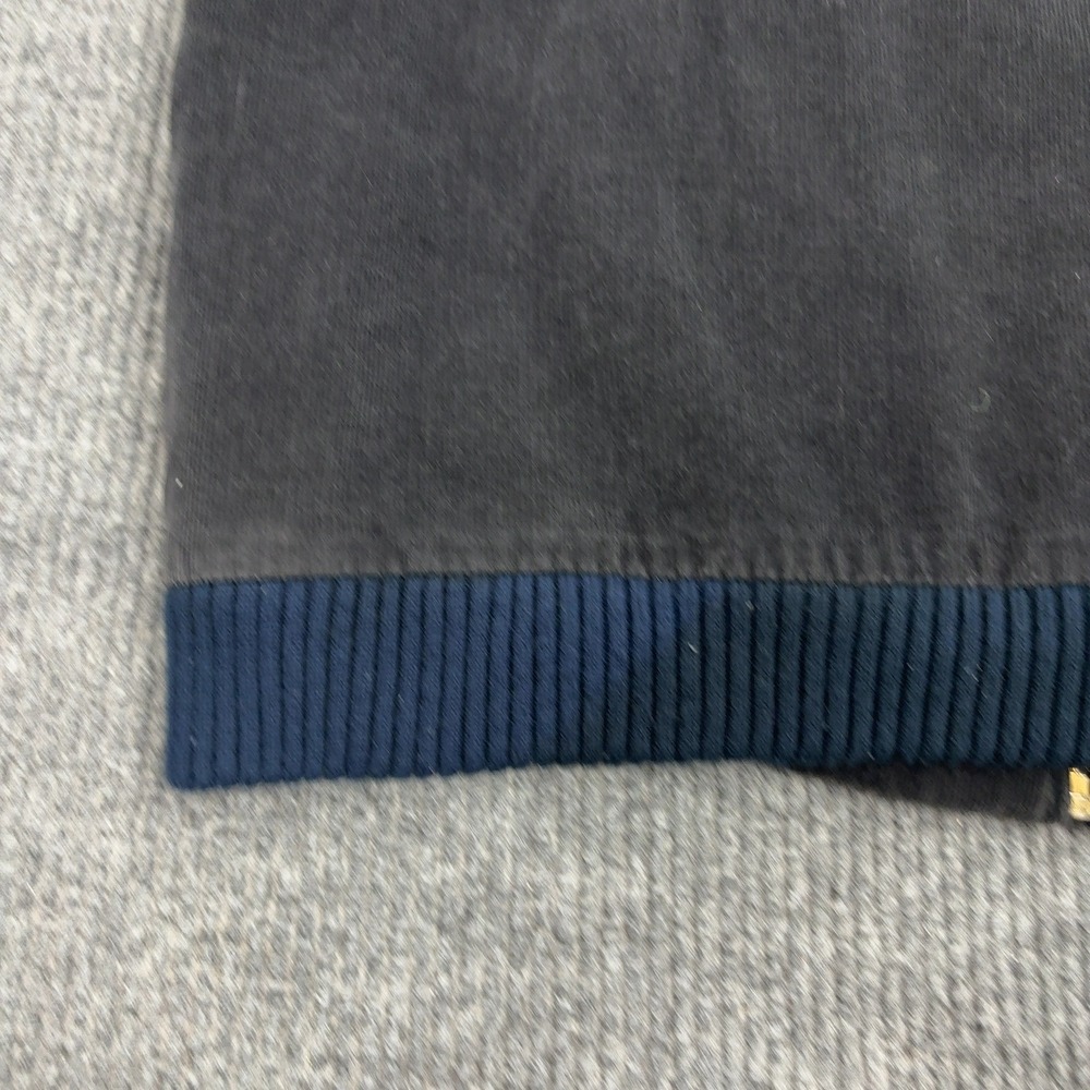 Vintage St Johns Bay Vest Mens Large Blue Cotton Corduroy Full Zip Workwear - Picture 7 of 8